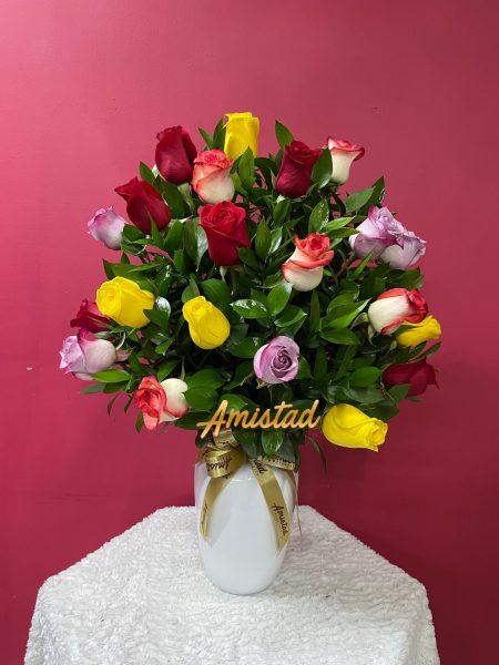 P9 - Florero con rosas